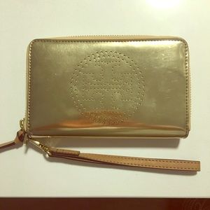 Tory Burch Gold Wristlet